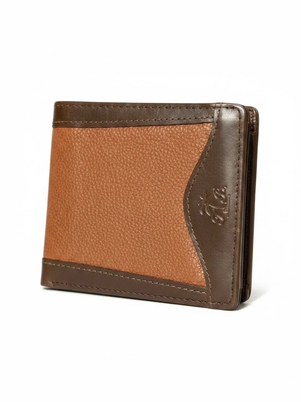 new Tommy Bahama ☀︎︎ Bi Fold Slim Leather Wallet ☀︎︎ 2 Tone Brown ☀︎︎ 12 Slots